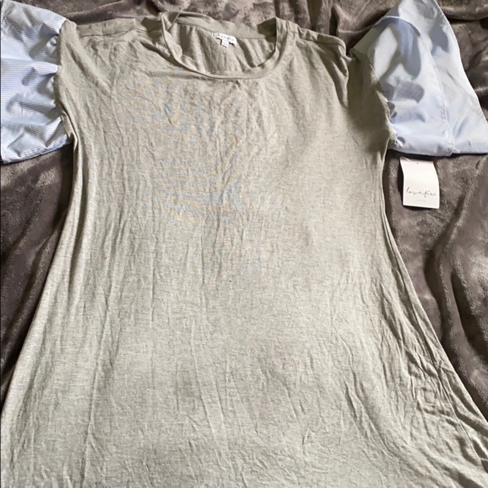 Jersey Dress with bell sleeves